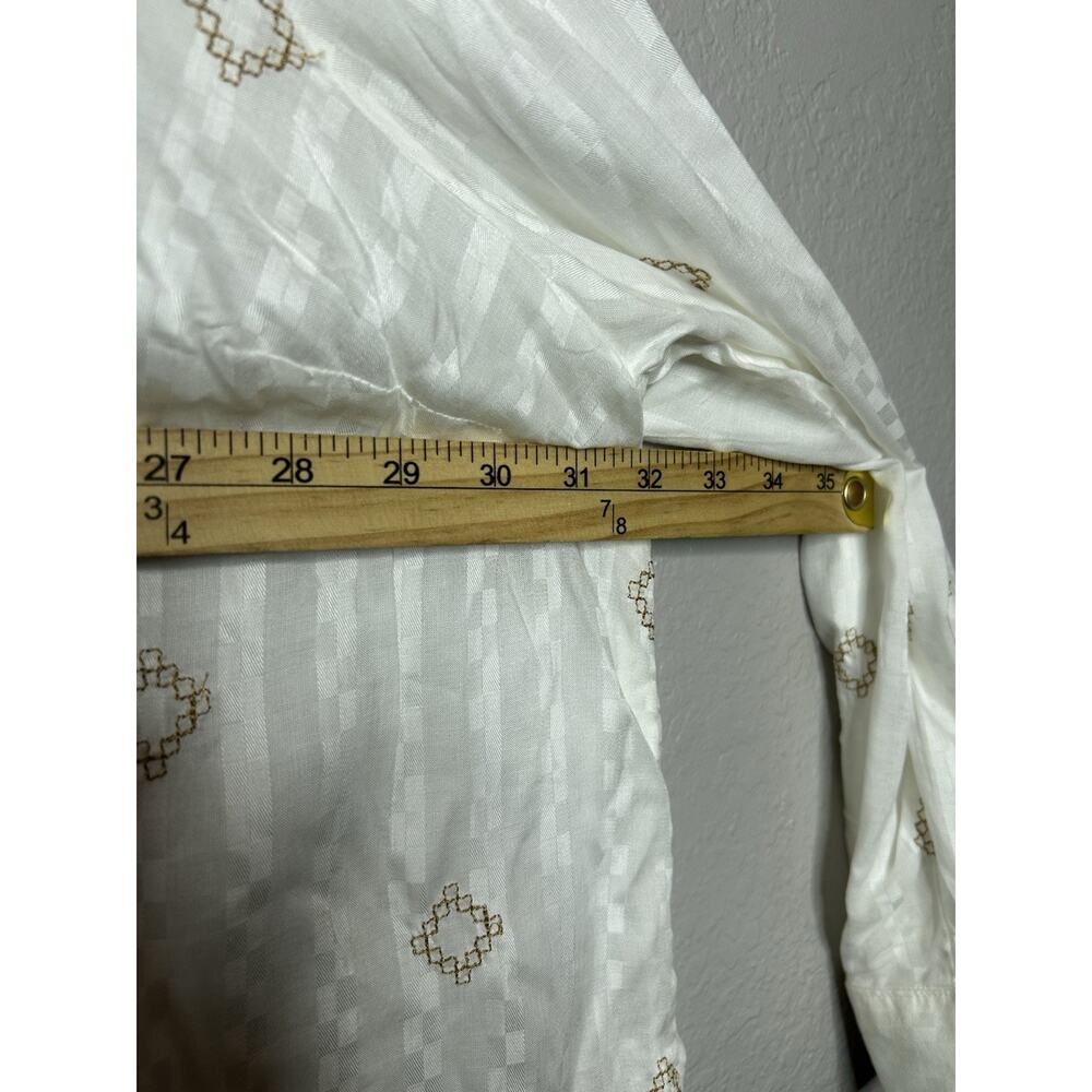 Catherine’s White Embroidered Tunic Blouse Boho Peasant Lightweight NWT Size 4X - Picture 8 of 10